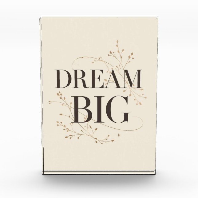 Bloque Para Fotos Dream Big (Anverso)