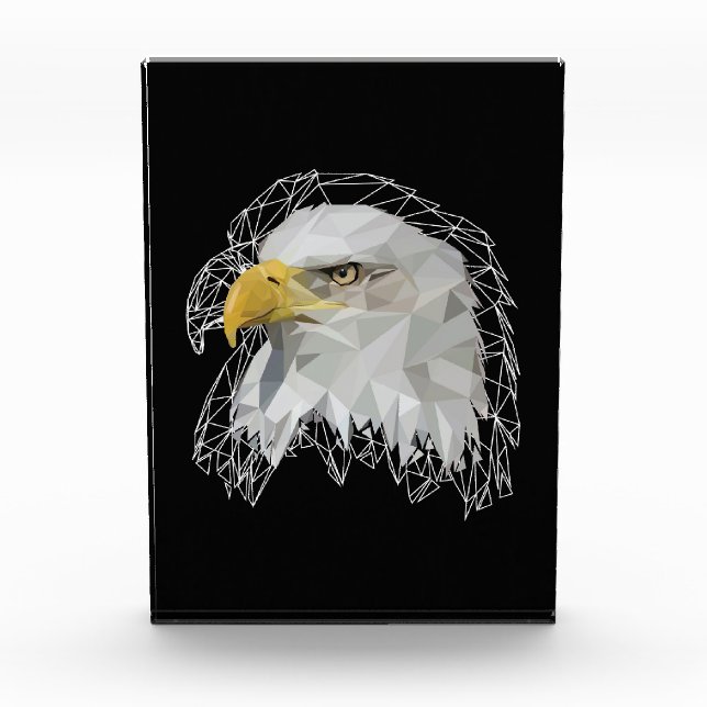 Bloque Para Fotos Eagle Lowpoly (Anverso)