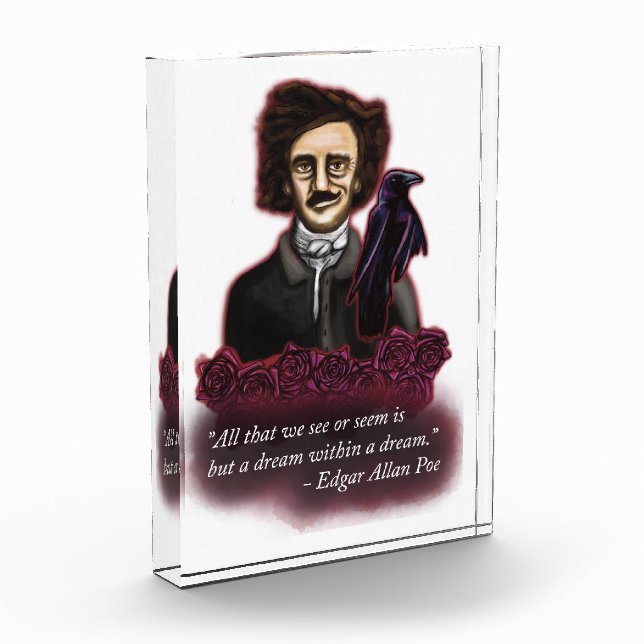 Bloque Para Fotos Edgar Allan Poe, Academia Oscura (Izquierda)