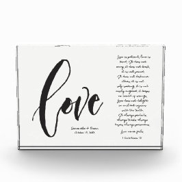 Bloque Para Fotos El amor cristiano es la fecha Boda de los nombres