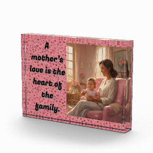 Bloque Para Fotos El amor de una madre es el corazón de la familia