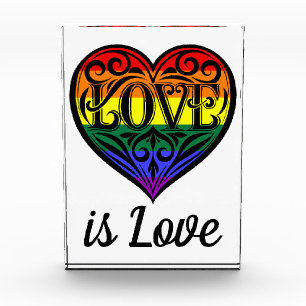 Bloque Para Fotos El amor es amor el corazón arcoiris LGBTQ