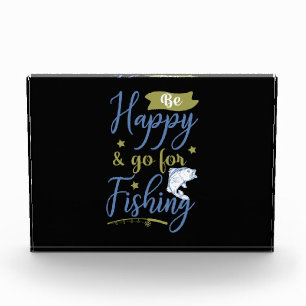 Bloque Para Fotos El arte de la pesca es feliz, ve por la pesca