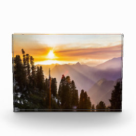 Bloque Para Fotos El atardecer sobre el bosque