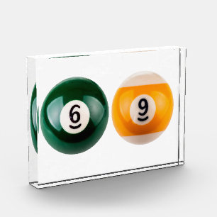Bloque Para Fotos El billar duro 69 de SlipperyJoe con una bola de b