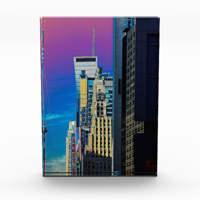 Bloque Para Fotos El cartel del edificio Paramount Nueva York (Anverso)