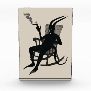 Bloque Para Fotos El Descanso del Diablo – Arte de Pared de Humor Os
