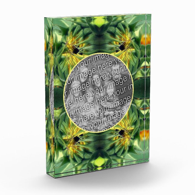 Bloque Para Fotos El Desplegamiento Del Girasol Crea Tu Propio (Izquierda)