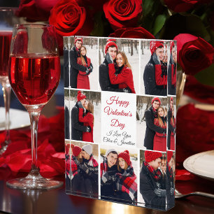 Bloque Para Fotos El día de San Valentín personalizado Collage de pa