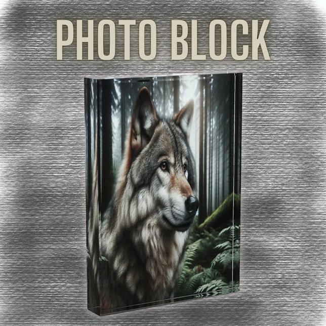 Bloque Para Fotos El enigmático lobo del bosque | (Subido por el creador)