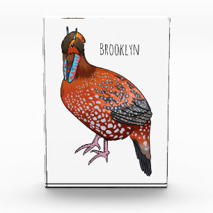 Bloque Para Fotos El ilustracion de personalizado de aves de Cabot