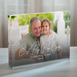 Bloque Para Fotos El Mejor Abuelo del Mundo Recuerdo Lindo del Nieto