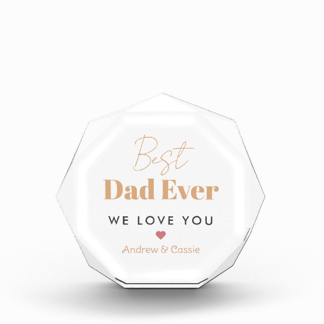 Bloque Para Fotos El mejor padre de la historia (Anverso)