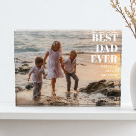 Bloque Para Fotos El mejor padre de los niños nombra al padre Person