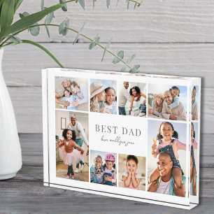 Bloque Para Fotos El Mejor Papá Sencillo