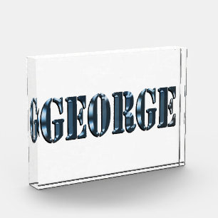 Bloque Para Fotos "El nombre de George para la dimensión azul"