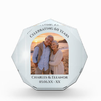 Bloque Para Fotos Elegant 60th Anniversary Arch Photo Keepsake Gift