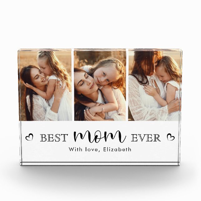 Bloque Para Fotos Elegant Handwritten Script Mother’s Day Keepsake (Anverso)