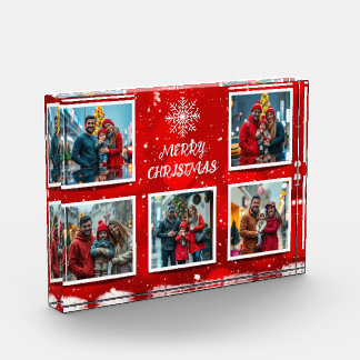 Bloque Para Fotos Elegant Modern Christmas Family Photo Design