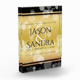 Bloque Para Fotos Elegante 50° Aniversario del Boda de Oro