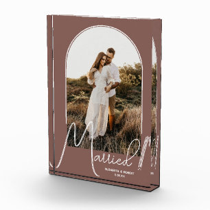 Bloque Para Fotos Elegante Boda de Arco Rosa Taupe