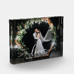 Bloque Para Fotos Elegante caligrafía guión Boda de amor<br><div class="desc">Bloque de fotos de Boda de escritura de caligrafía elegante de amor</div>