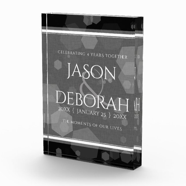 Bloque Para Fotos Elegante celebración del cuarto aniversario de Bod (Derecha)