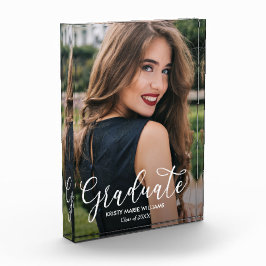 Bloque Para Fotos Elegante Graduación de Script Moderno