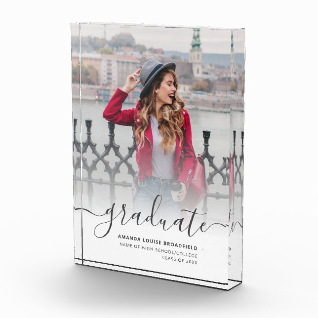 Bloque Para Fotos Elegante guión de graduación 2025 (Derecha)