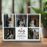 Bloque Para Fotos Elegante guión feliz para siempre después del Coll<br><div class="desc">Captura tu historia de amor con el "Elegant Script Happily Eever After Collage de fotos Photo Block" de Zazzle! Este impresionante bloque fotográfico presenta el guión romántico 'Feliz eterno después' con un corazón rosa cálido, nombres personalizados de la novia y el novio, y la fecha del boda. Rodee este elegante...</div>