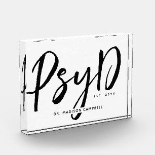 Bloque Para Fotos Elegante Médico de Psicología en PsyD