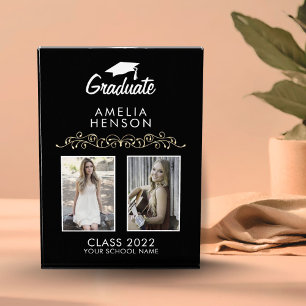 Bloque Para Fotos Elegante Ornament Black Graduation Keepsake 2