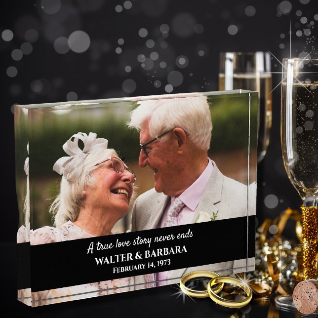 Bloque Para Fotos Elegante Un verdadero amor Regalo del 50 aniversar (Subido por el creador)
