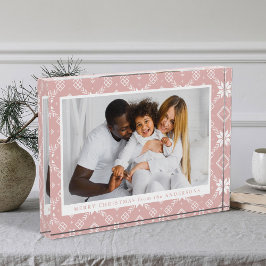 Bloque Para Fotos Elegantes Navidades del patrón de copos de nieve n