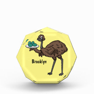 Bloque Para Fotos Emu con ilustracion personalizado de huevos