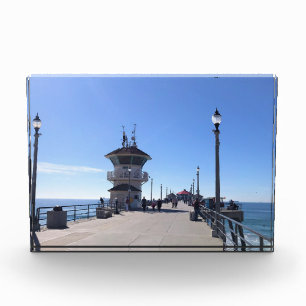 Bloque Para Fotos En el muelle, Huntington Beach, California