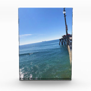Bloque Para Fotos En el muelle, Huntington Beach, California