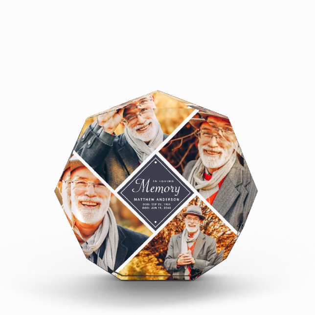 Bloque Para Fotos En la plantilla de memoria multifotografía moderna (Anverso)