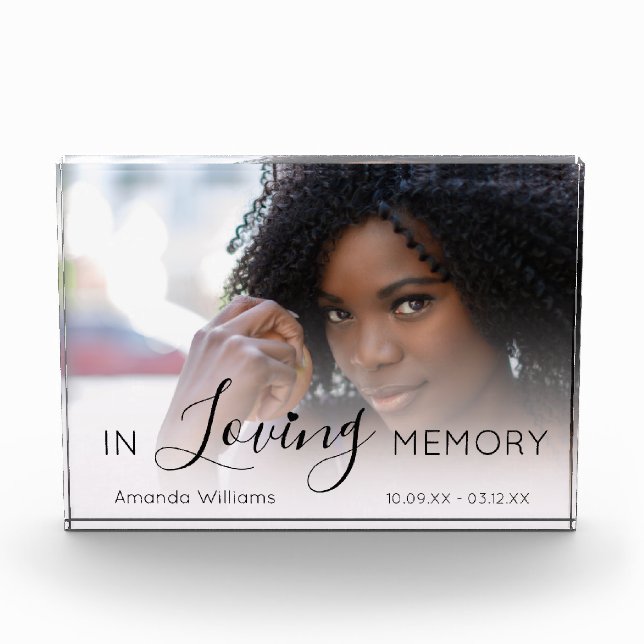 Bloque Para Fotos En Memoria | Memorial (Anverso)