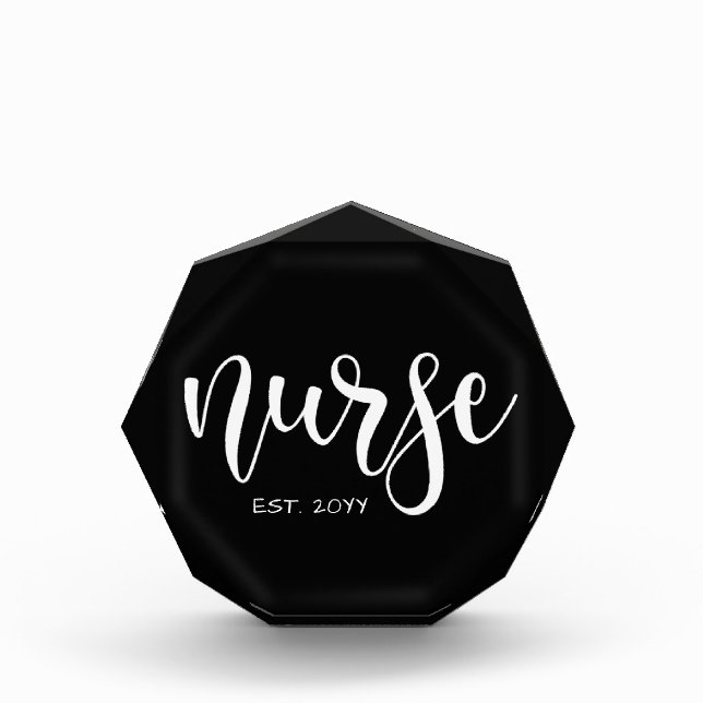 Bloque Para Fotos Enfermera del año Personalizado Est Enfermera estu (Anverso)
