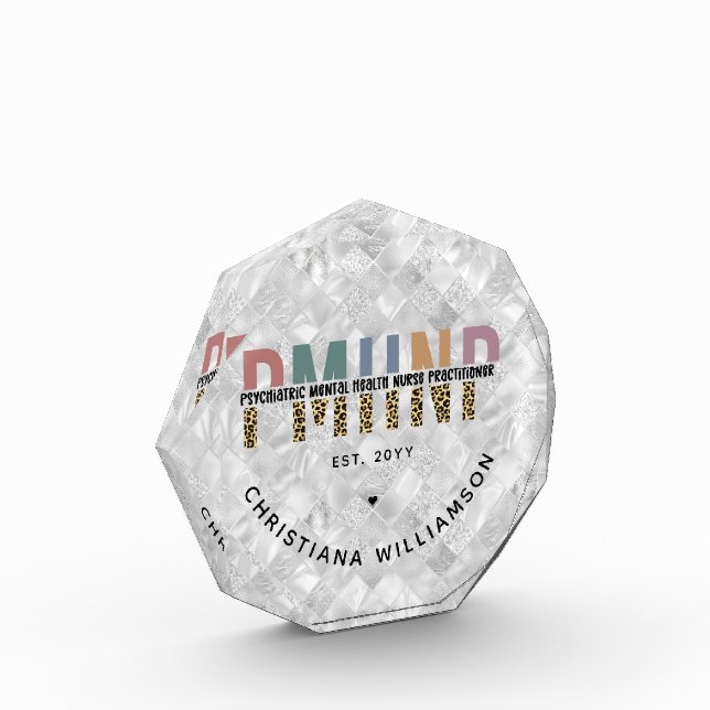 Bloque Para Fotos Enfermero de Salud Mental Psiquiátrico y PMHNP Per (Izquierda)