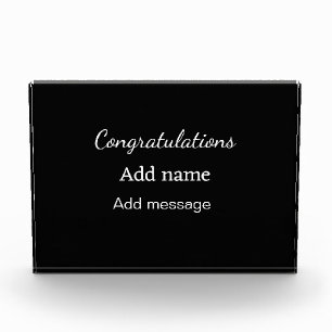 Bloque Para Fotos Enhorabuena agregar mensaje de nombre simple gradu
