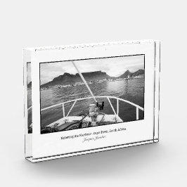 Bloque Para Fotos Entrando en el puerto de Ciudad del Cabo