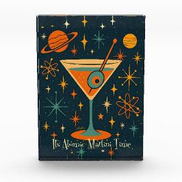 Bloque Para Fotos Es hora del Martini Atómico Estrellas Cósmicas