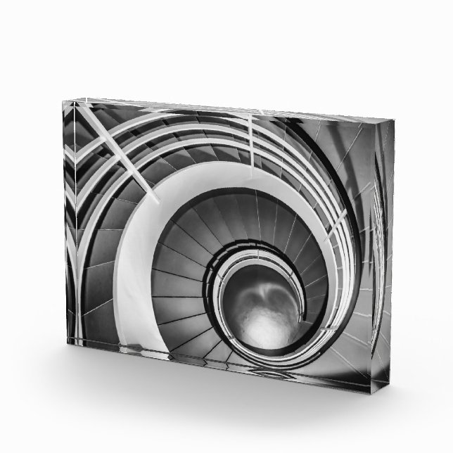 Bloque Para Fotos Escalera circular BW (Derecha)