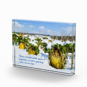 Bloque Para Fotos Escasez de invierno en nieve - Personalizada