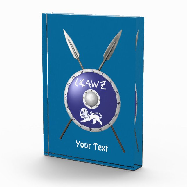 Bloque Para Fotos Escudo Macabee Y Spears (Derecha)