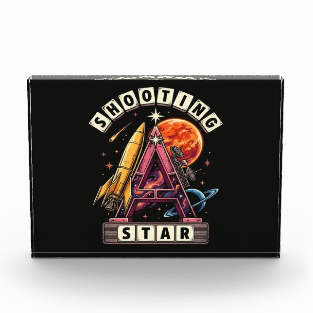 Bloque Para Fotos Espacio de estrella fugaz (Anverso)
