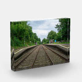 Bloque Para Fotos Estación de ferrocarril de Ince y Elton