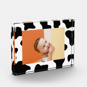 Bloque Para Fotos Estampado de vaca de guardería de animales de gran